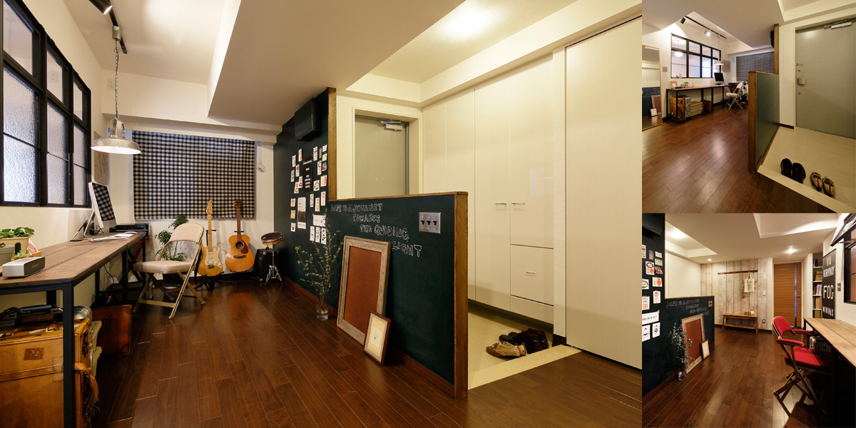 オープンスタイルの玄関の様子