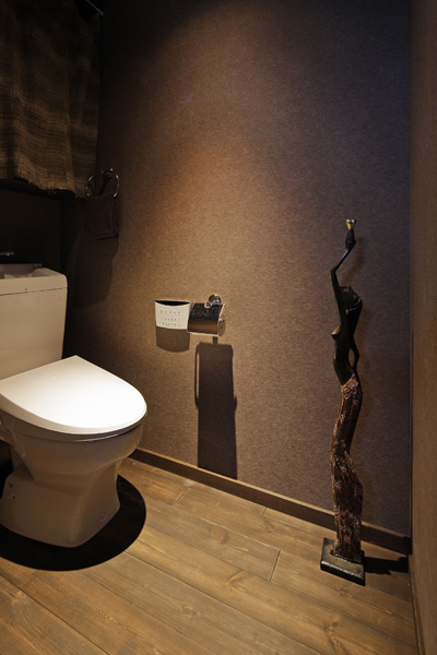 穏やかな雰囲気のトイレの様子