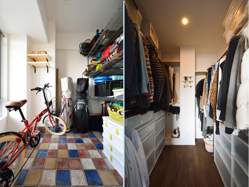 土間収納・W.I.Cの様子