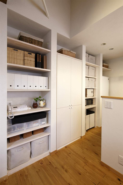 大容量の収納。