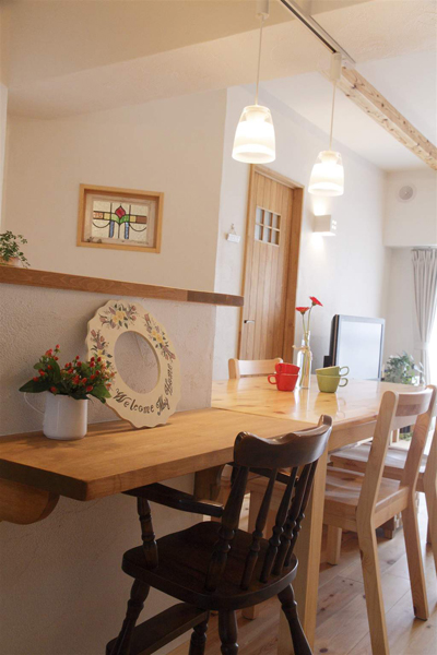 キッチンカウンターの様子。