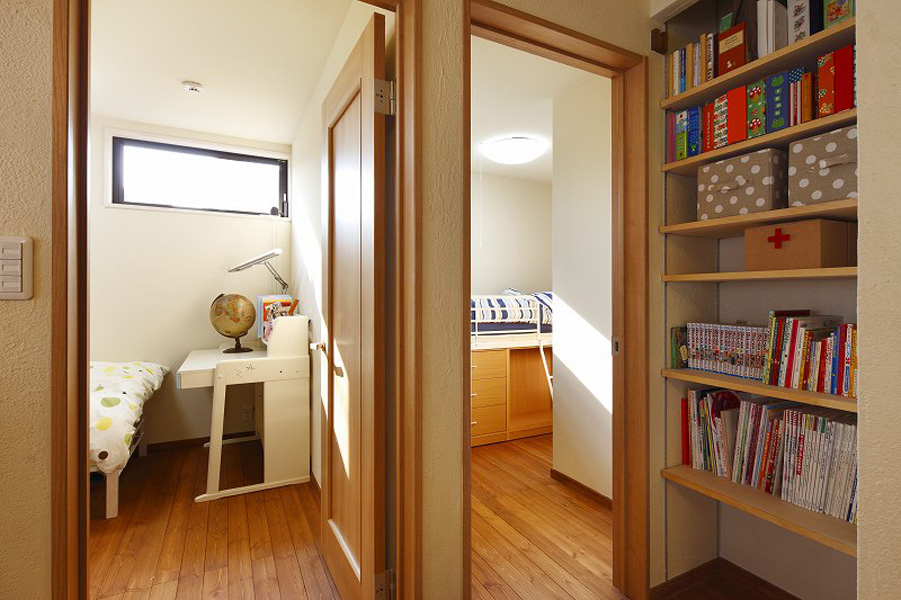 各部屋に収納