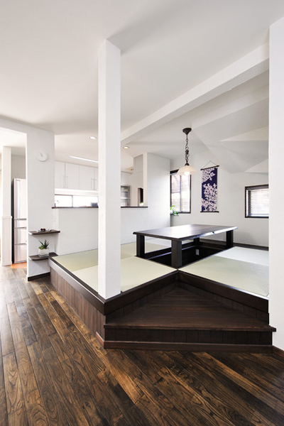 小上がりの部分の造作