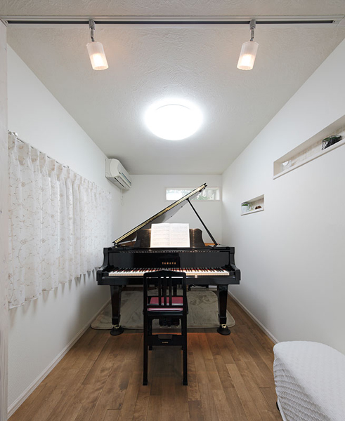 ピアノ教室のお部屋の様子。