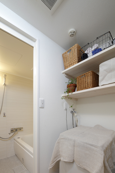 洗濯機置き場の様子