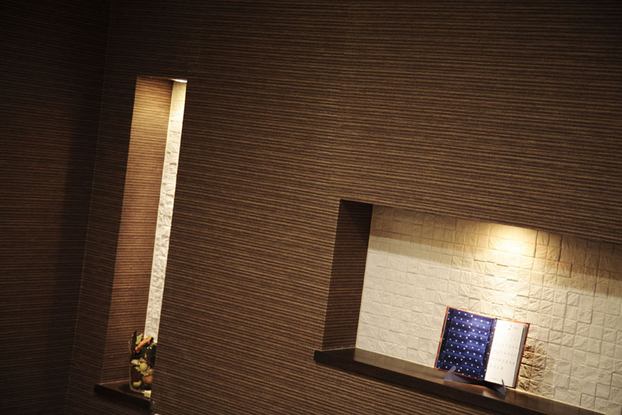 木綿壁紙の様子