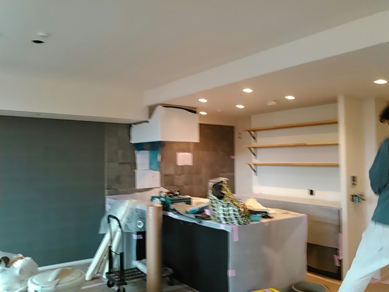 クロス工事仕上がり風景です。