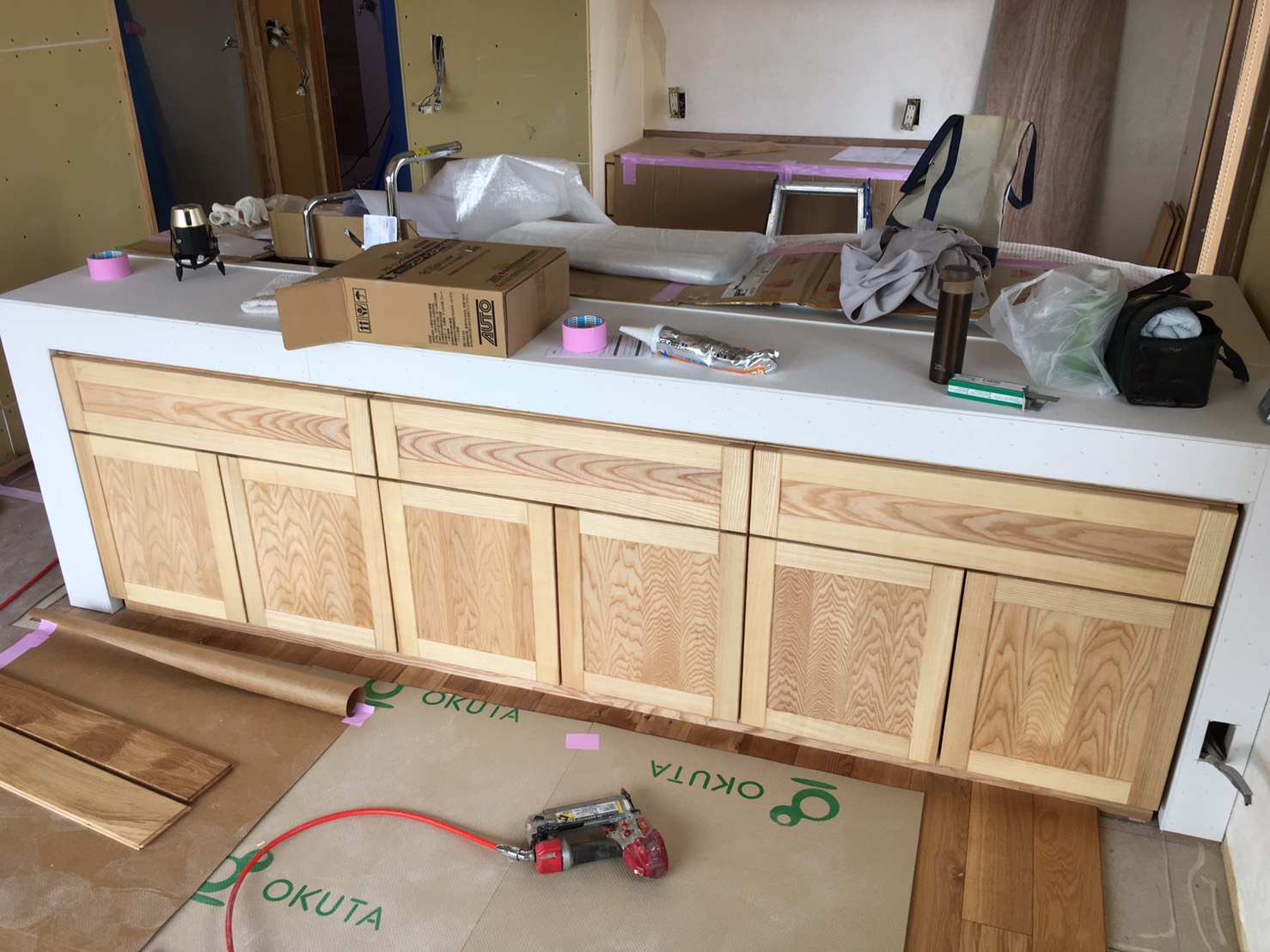 ★☆タイル貼キッチンカウンター☆★　～平田タイル　ブリッツHB-101～