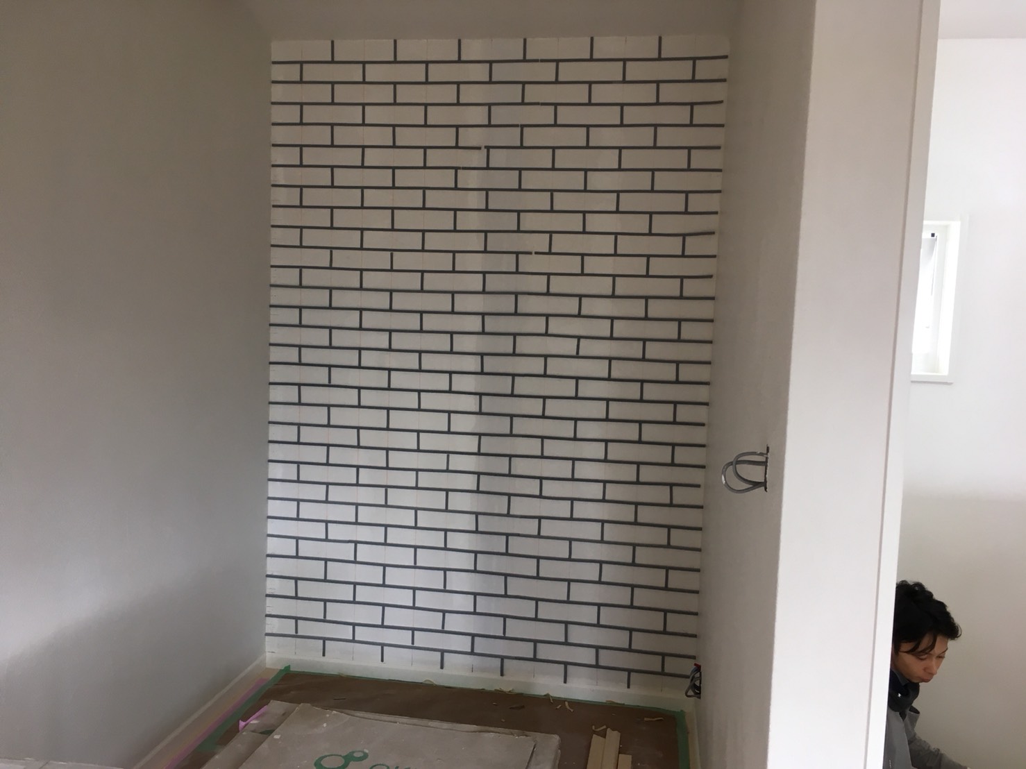 珪藻土検討の方必見です！！　～～アクセント仕上げ　ブリック調～～