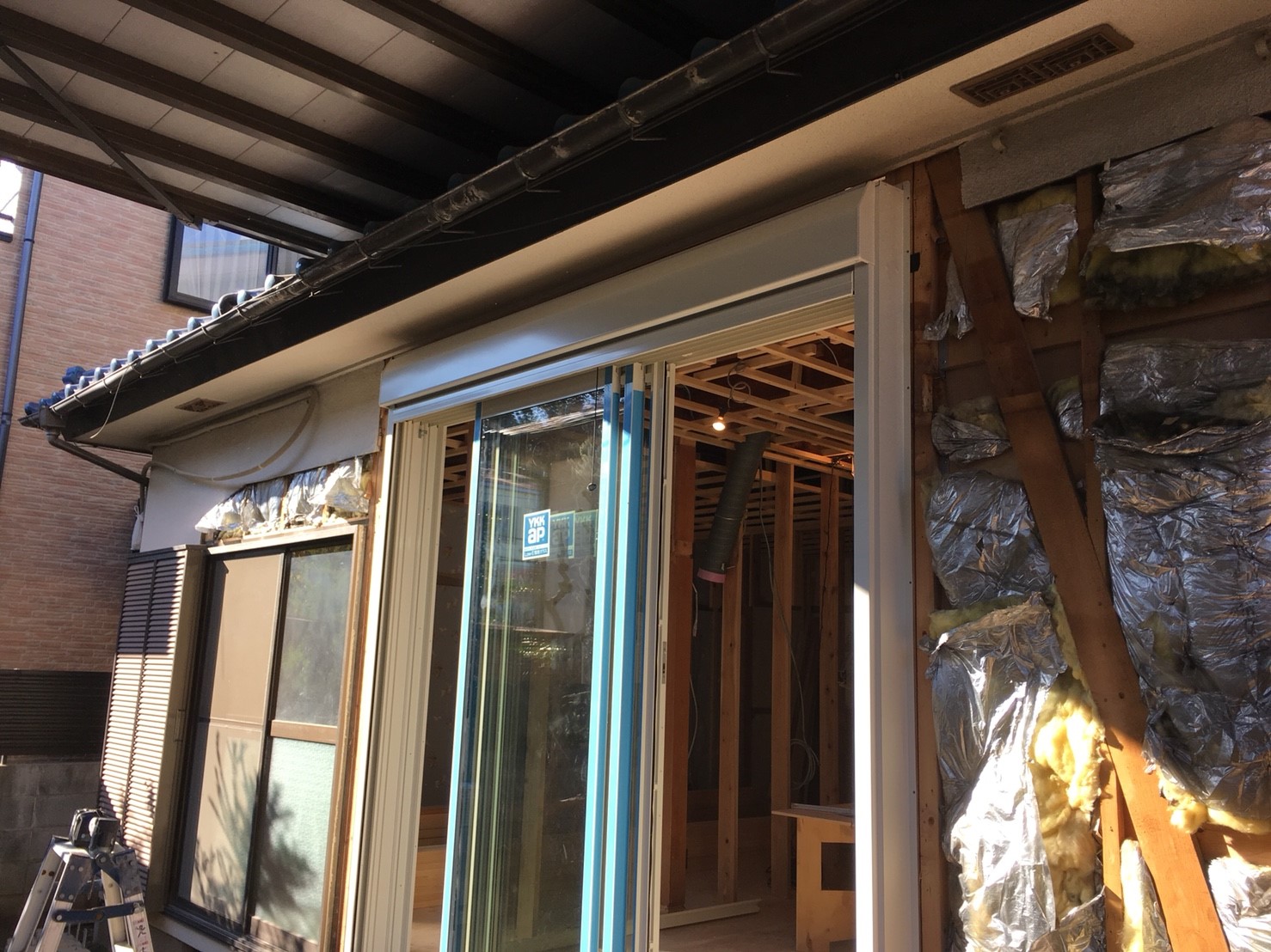 サッシ交換　~YKK　大開口三枚連動　ワイドスライディング~