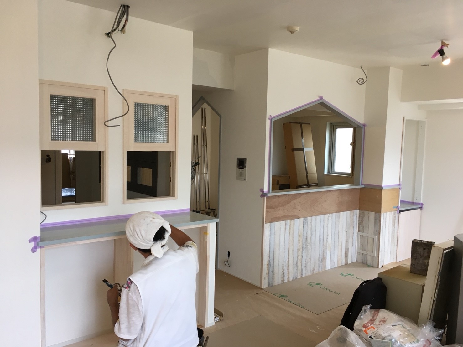 現場進行中です。