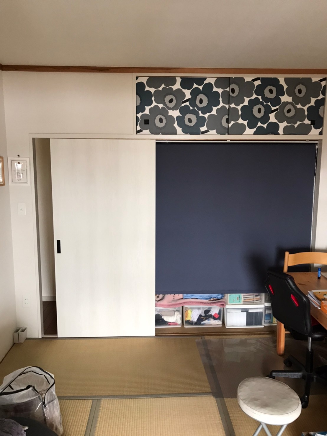 🌸🌸🌸　和室の戸襖にmarimekko！！　🌸🌸🌸