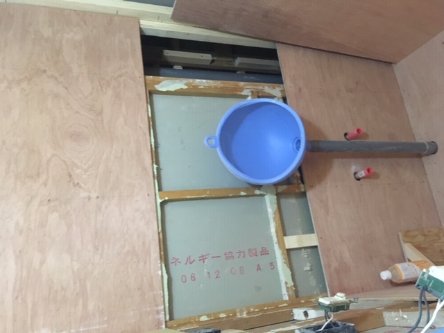 現場　トイレ　仮設　リフォーム現場