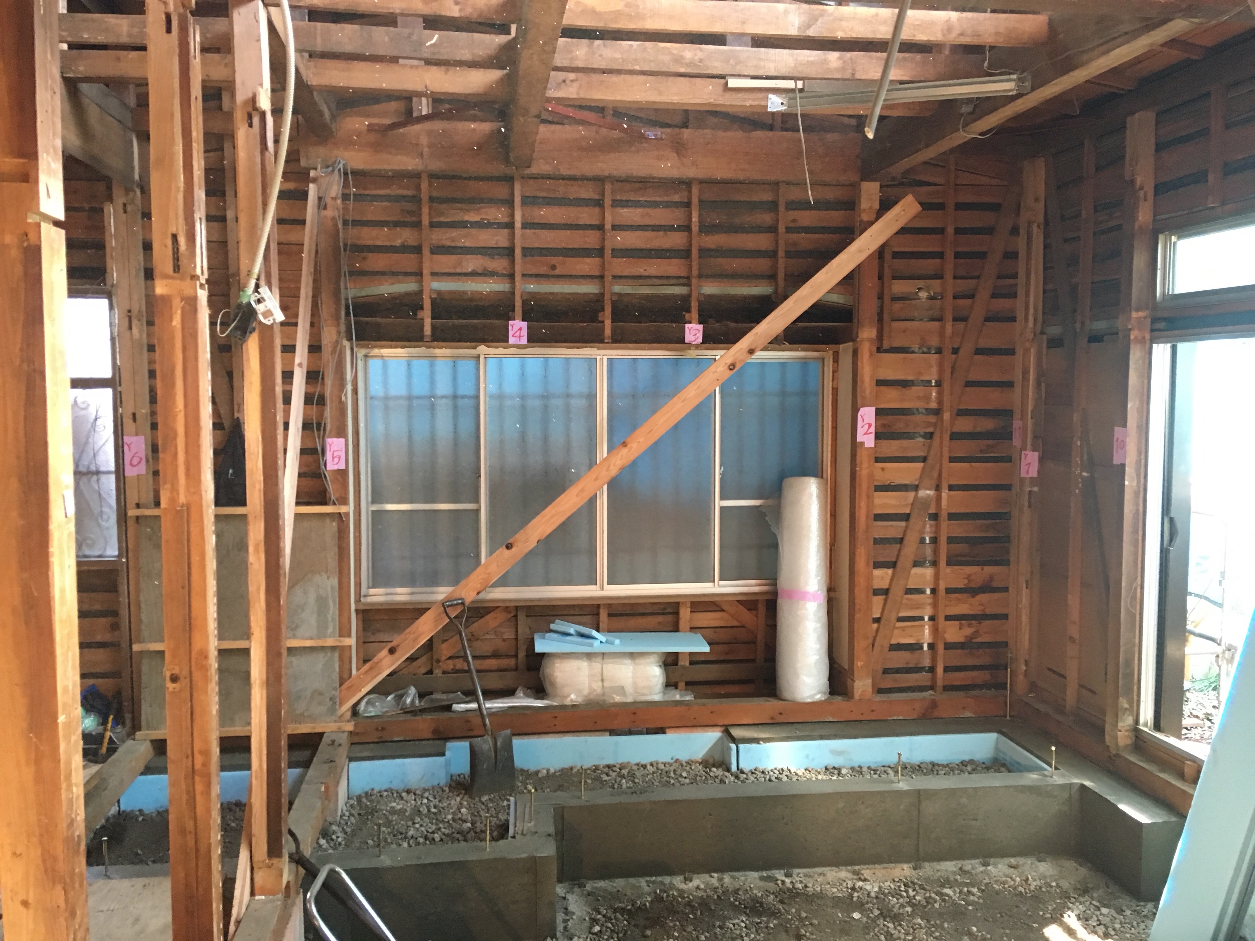 スケルトンリフォーム現場