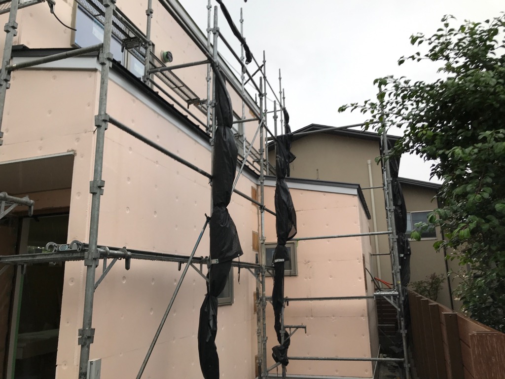 外断熱にEPSを施工しました。　