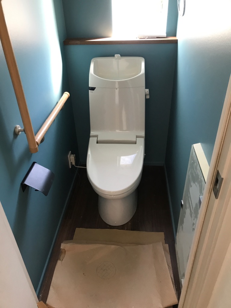 壁の仕上げを塗装で仕上げました