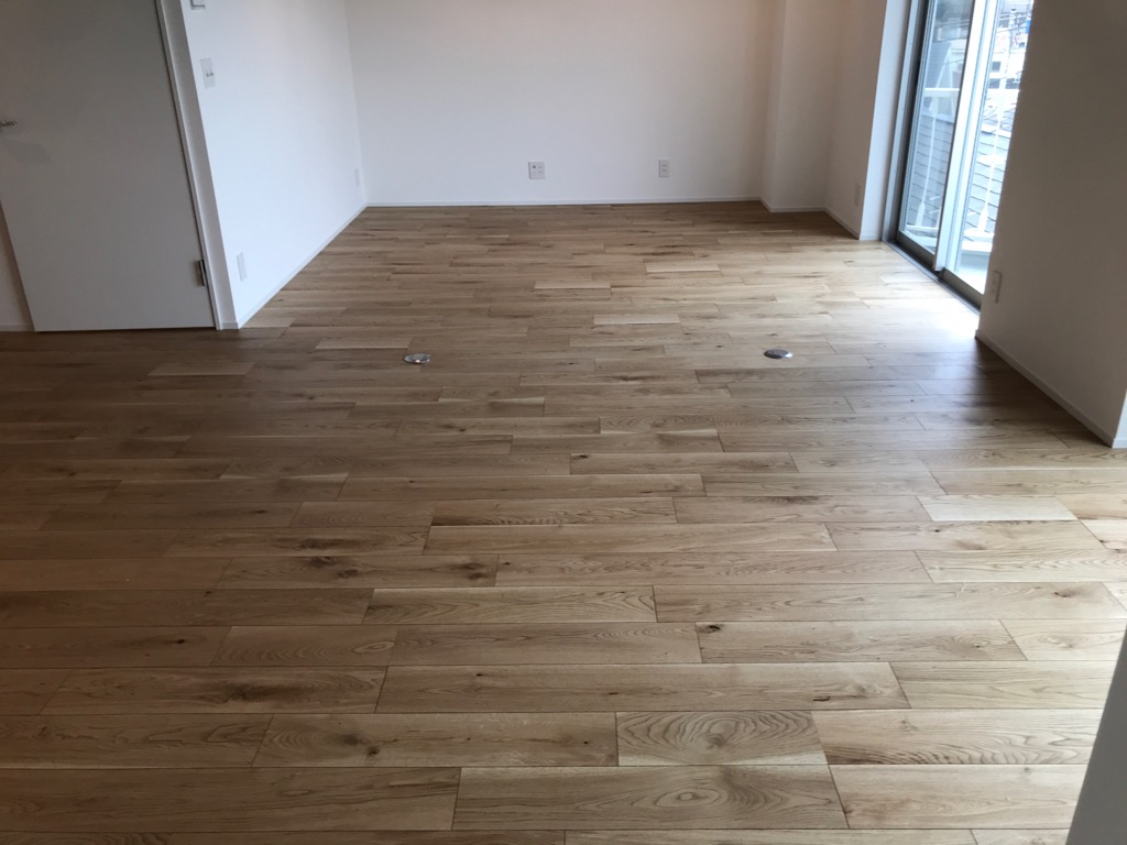 クリーニングが完了し、今まで隠れていた床が現れました。