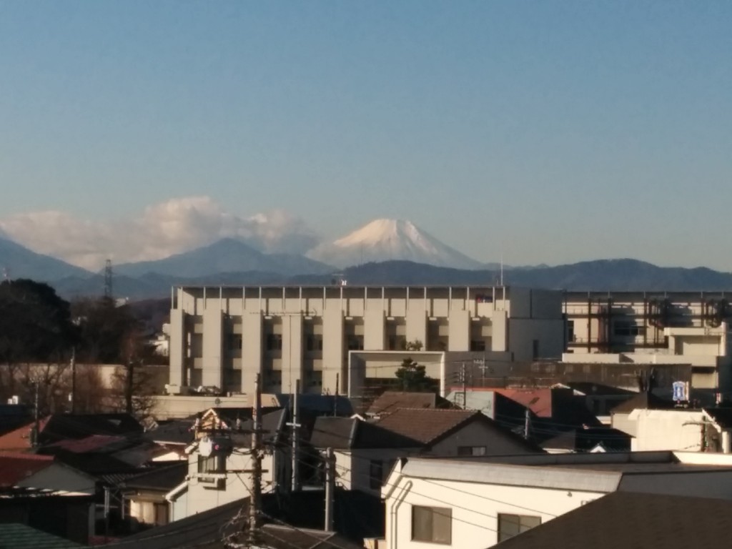 現場から見えた富士山