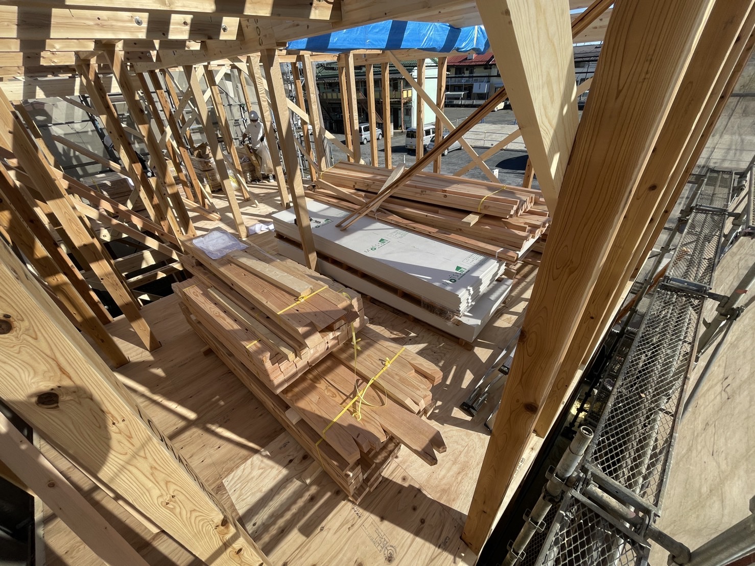 新築　上棟しました。