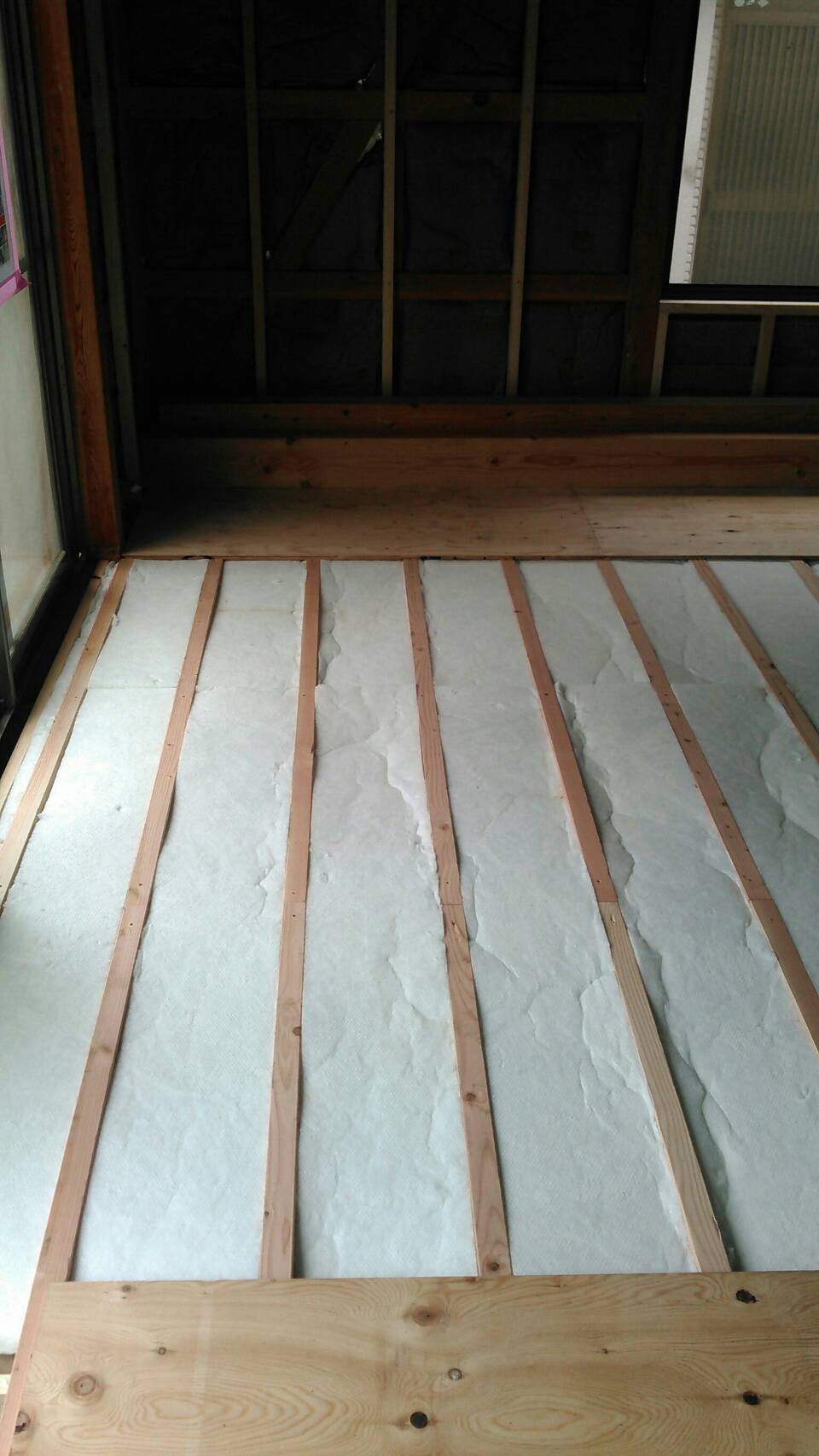 戸建リフォーム床・天井下地組立