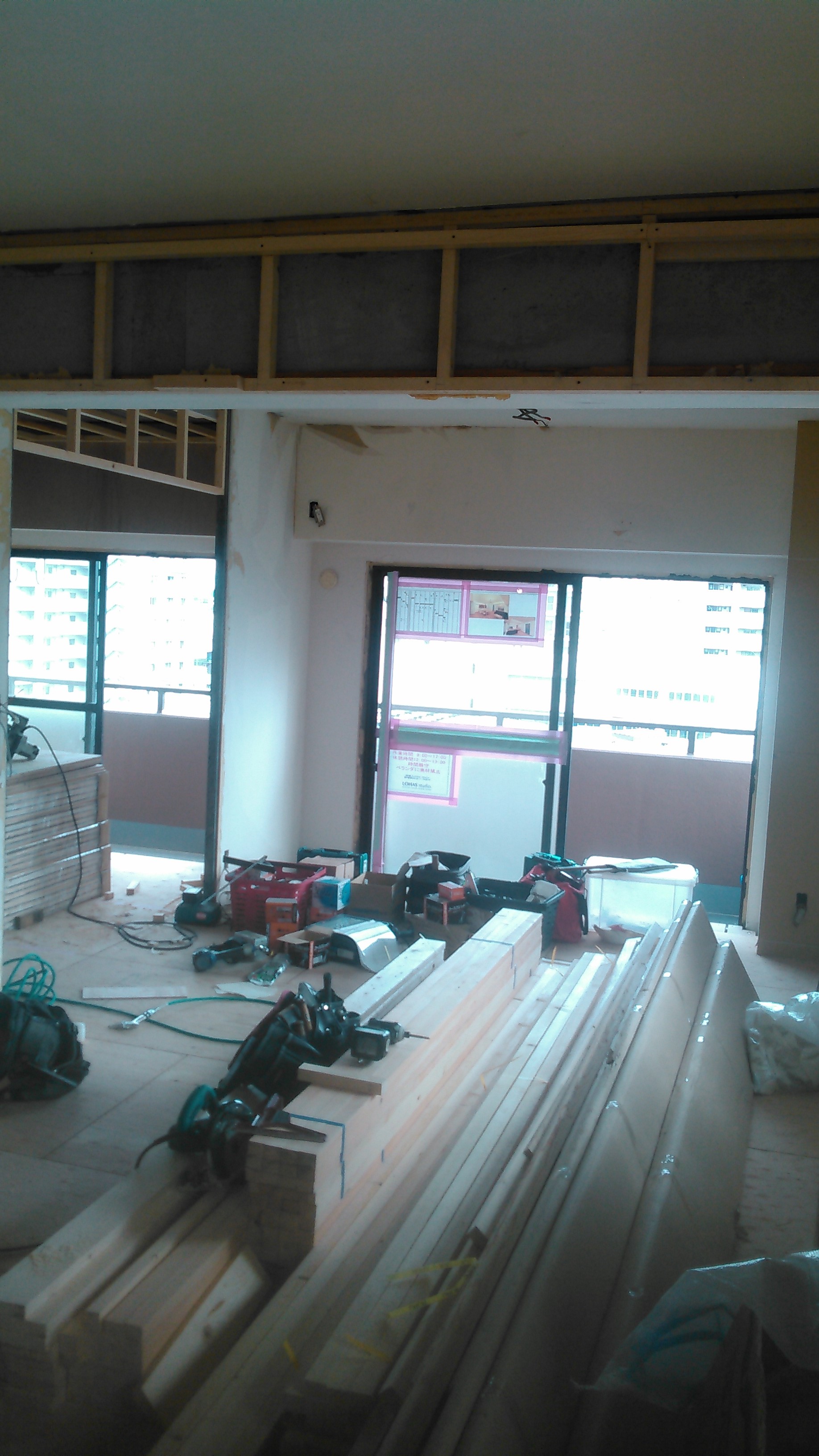 熊谷でマンション間仕切り壁造作