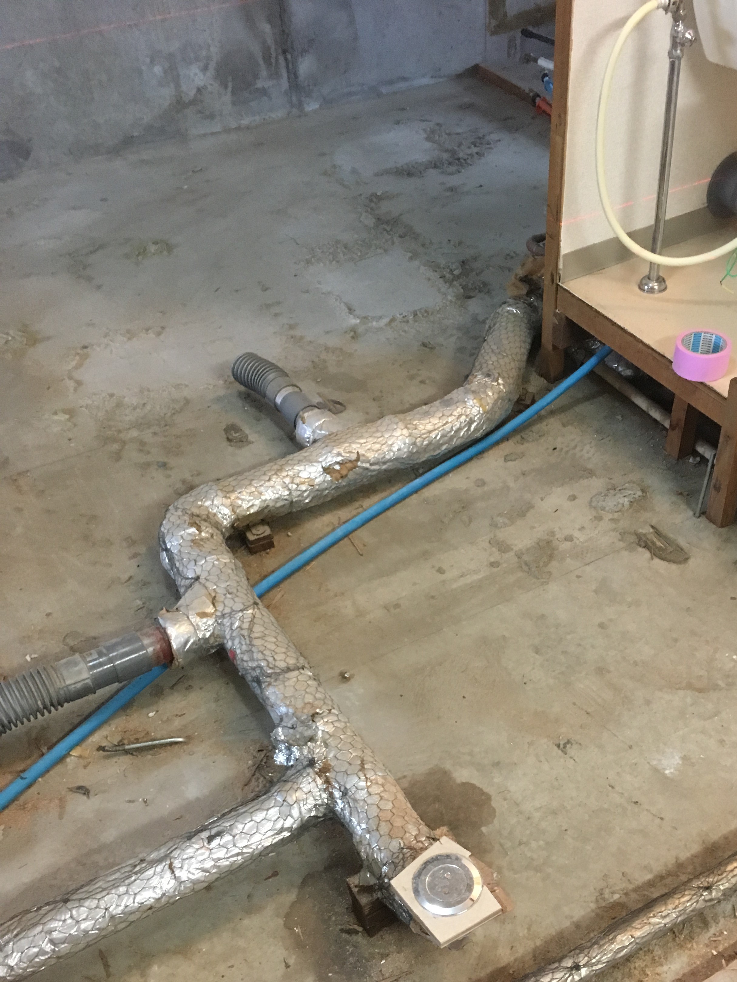 床下配管　🔨解体後🔨