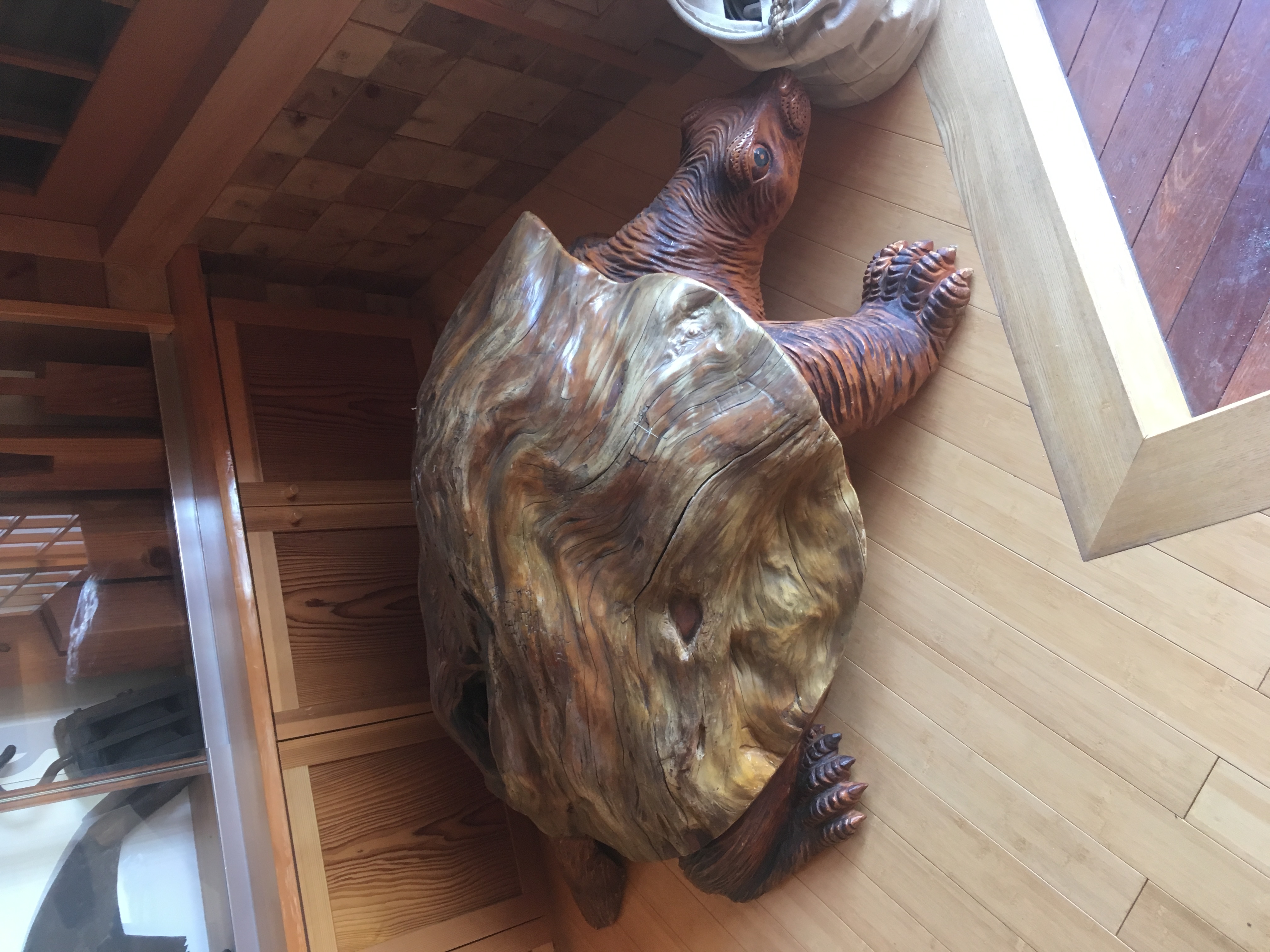 亀の置物にびっくり☆☆