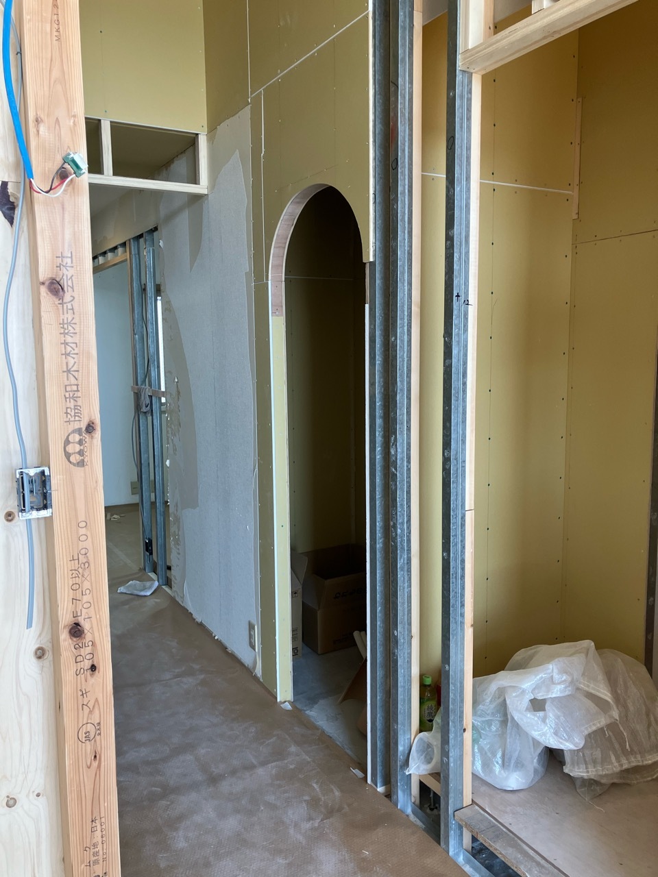 マンションリノベーション　アール開口