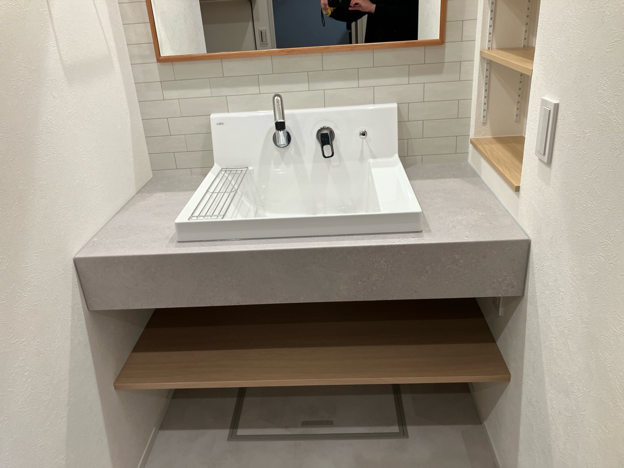 マンションリノベーション　洗面