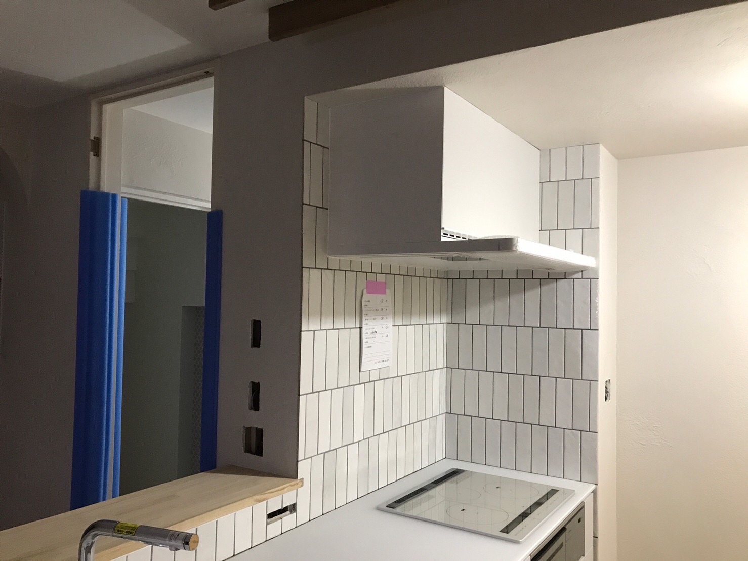 【施工実例】タイルの馬目地？芋目地？