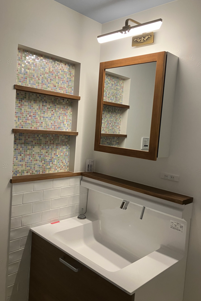 洗面室～タイル仕上げ～