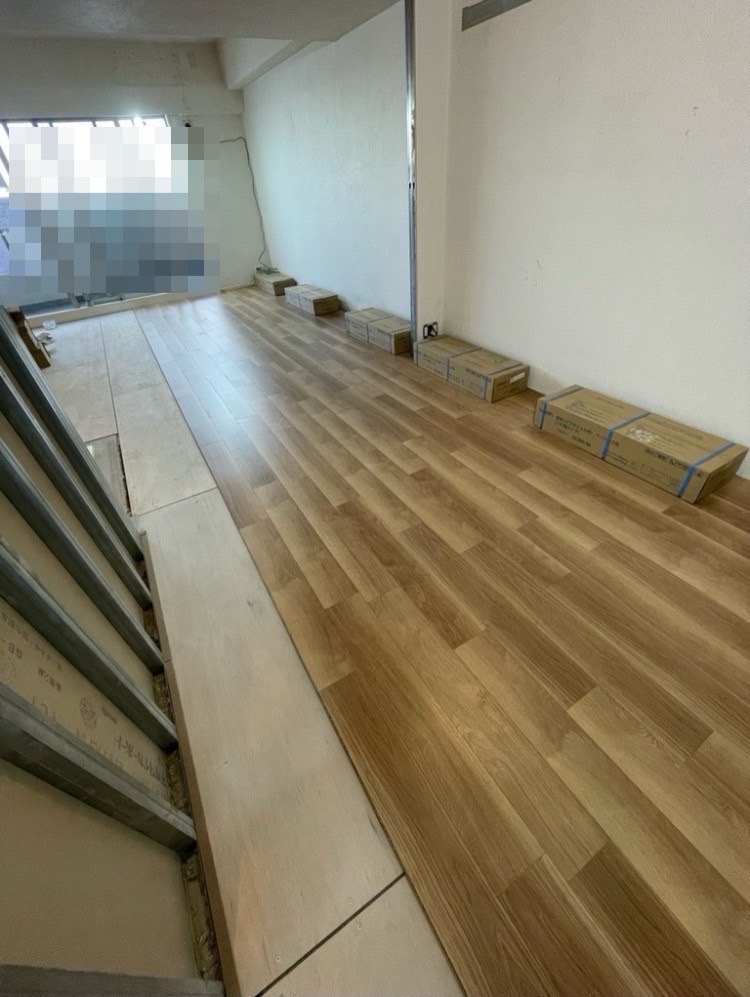 防音フローリング～施工中～