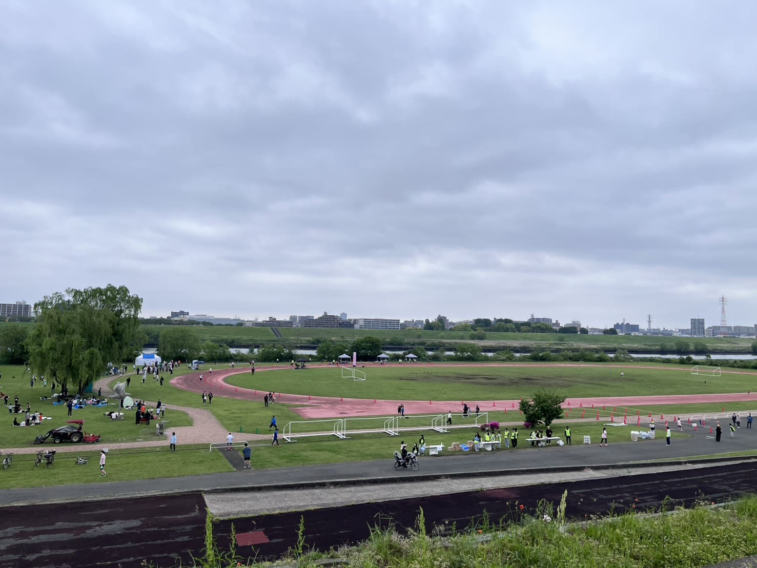 走ってきました