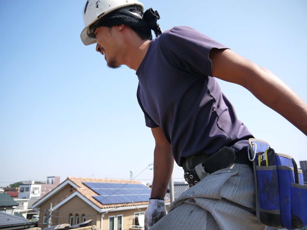 瓦屋根のルーフィングの貼り替え