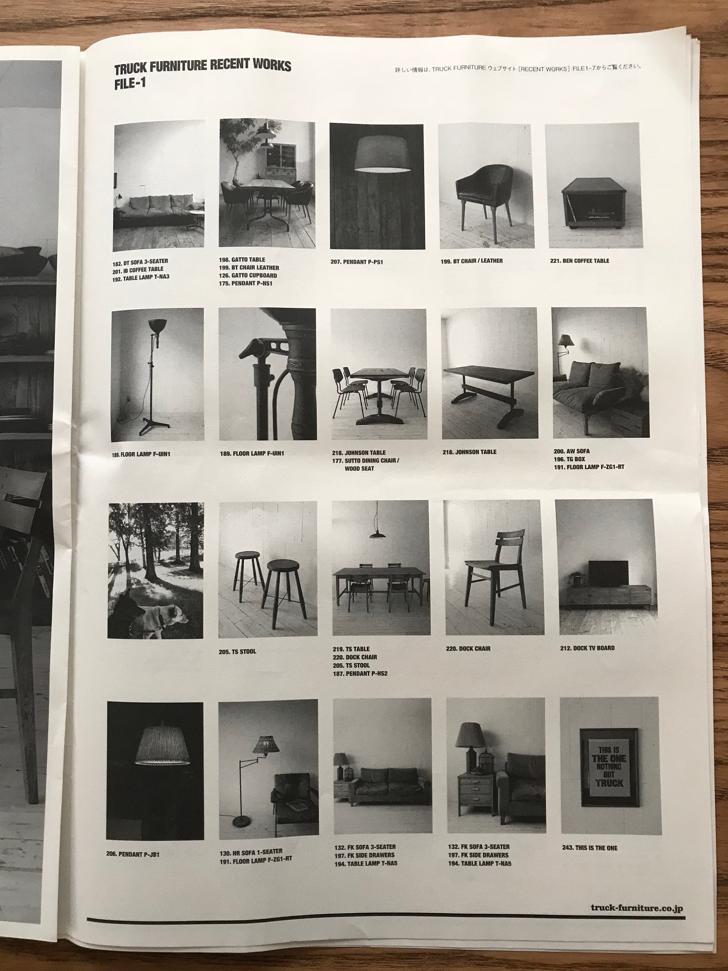 “TRUCK furniture”最新カタログで仮想コーディネートを愉しむ・・・