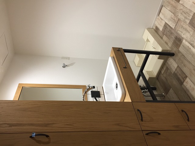 TOTO 実験シンク「SK7」を使用した男前な洗面化粧台ができました