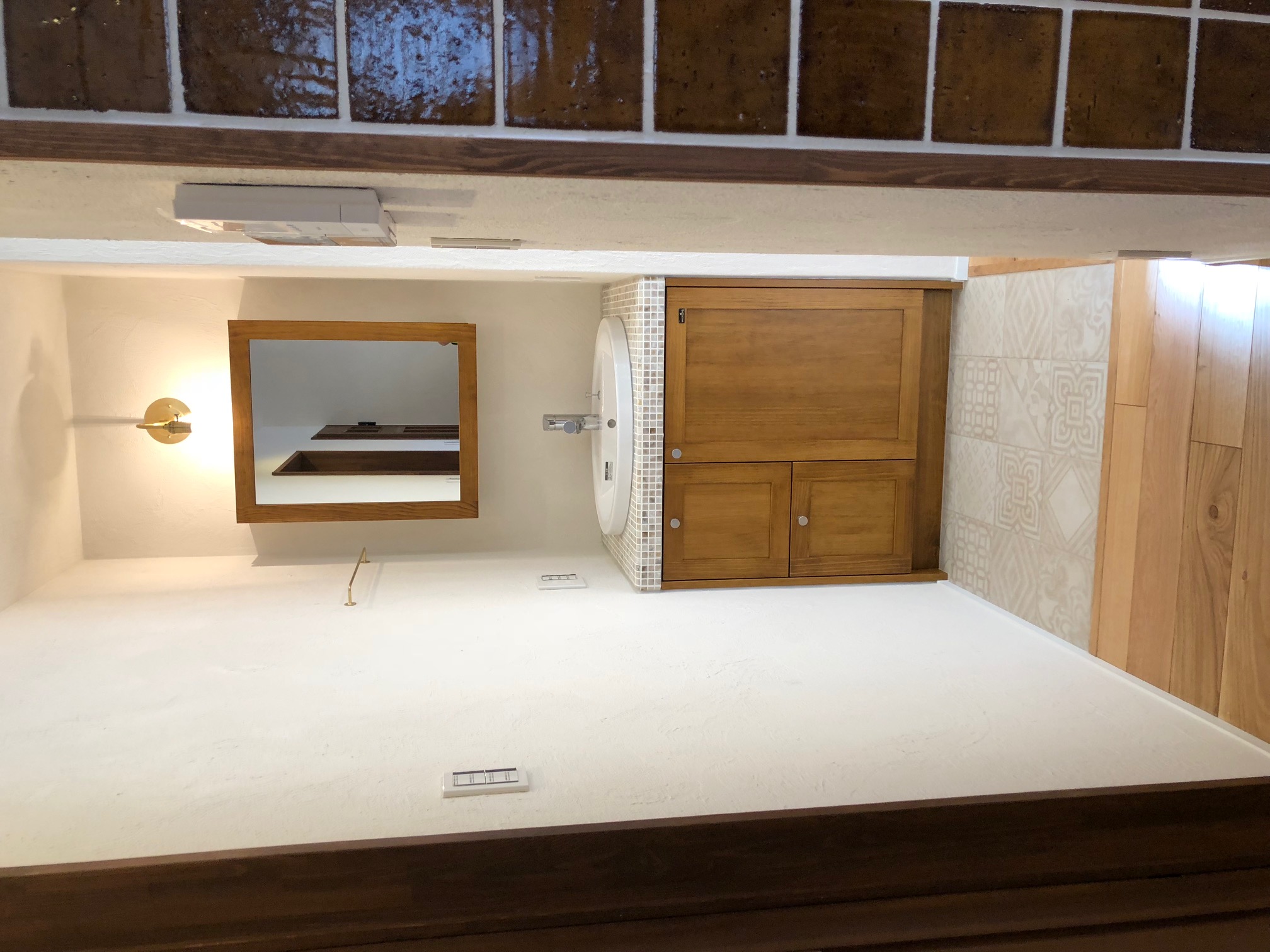 見せる洗面化粧台～WOODONE木の洗面化粧台～