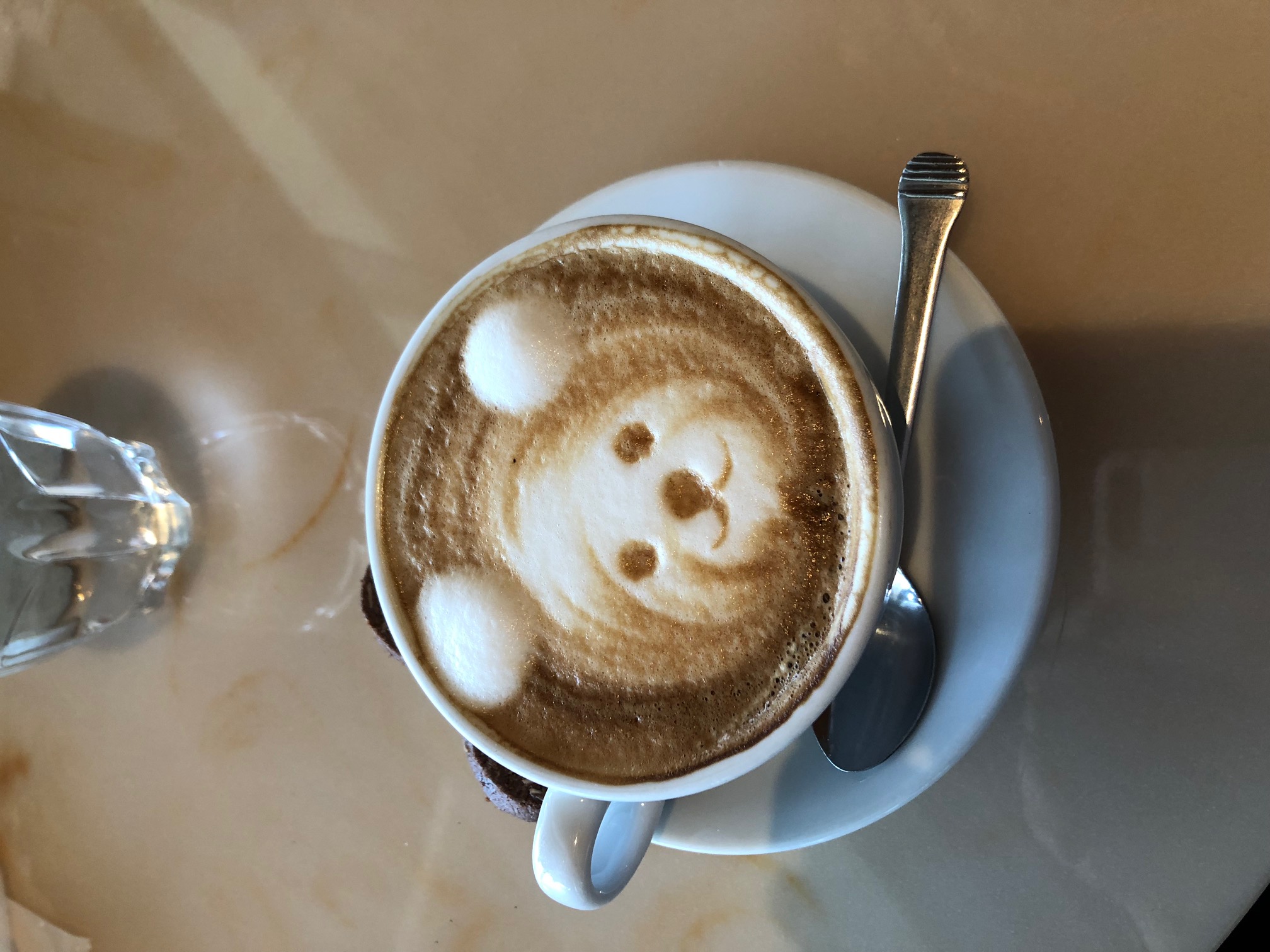 クマのラテアート