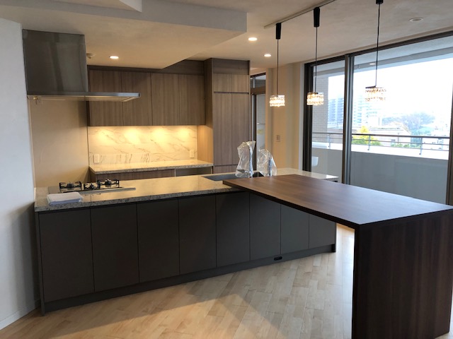 豪華なＴ型キッチン