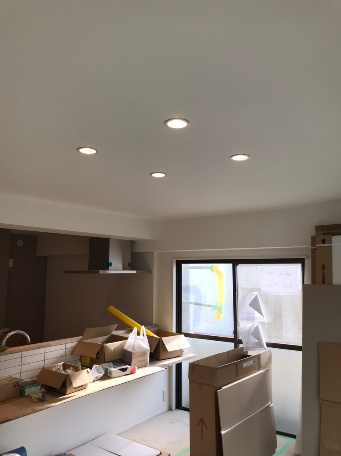 L型カウンター＆タイル