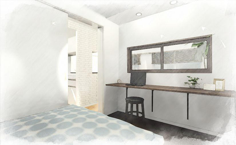 フリースペースのに室内窓①