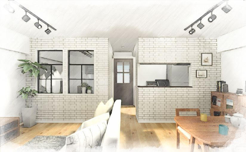 フリースペースのに室内窓②