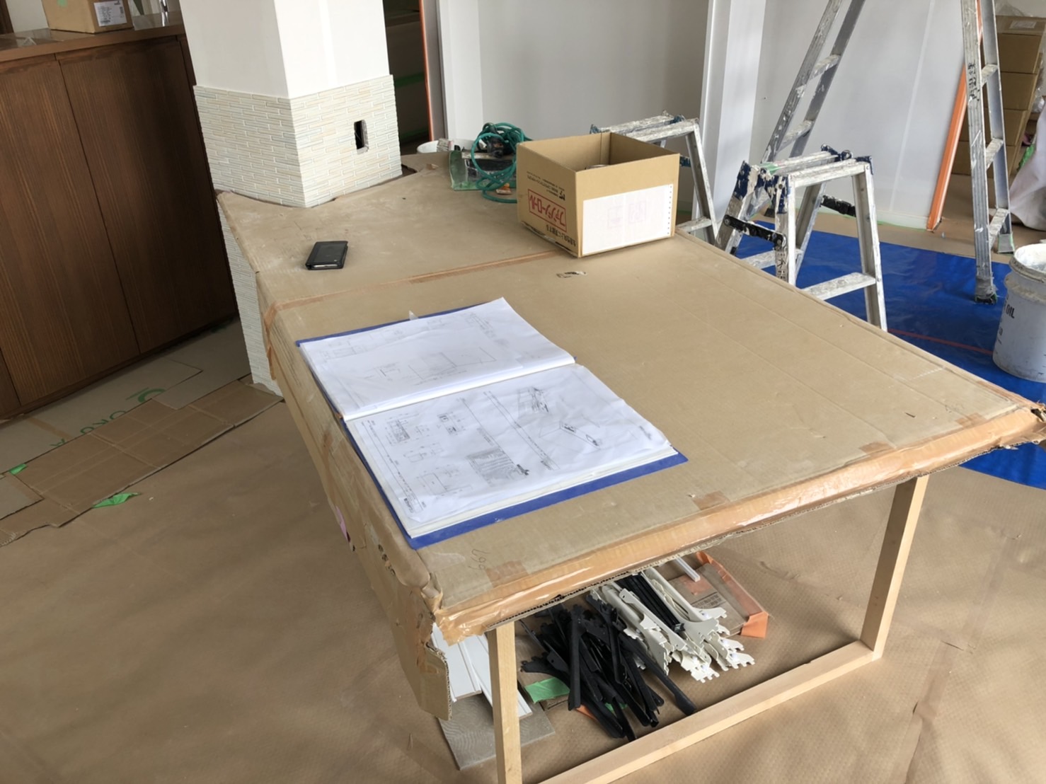 造作ダイニングテーブル＋PS