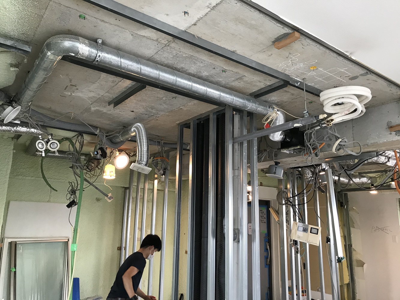 解体後確認＆ラフ墨出し