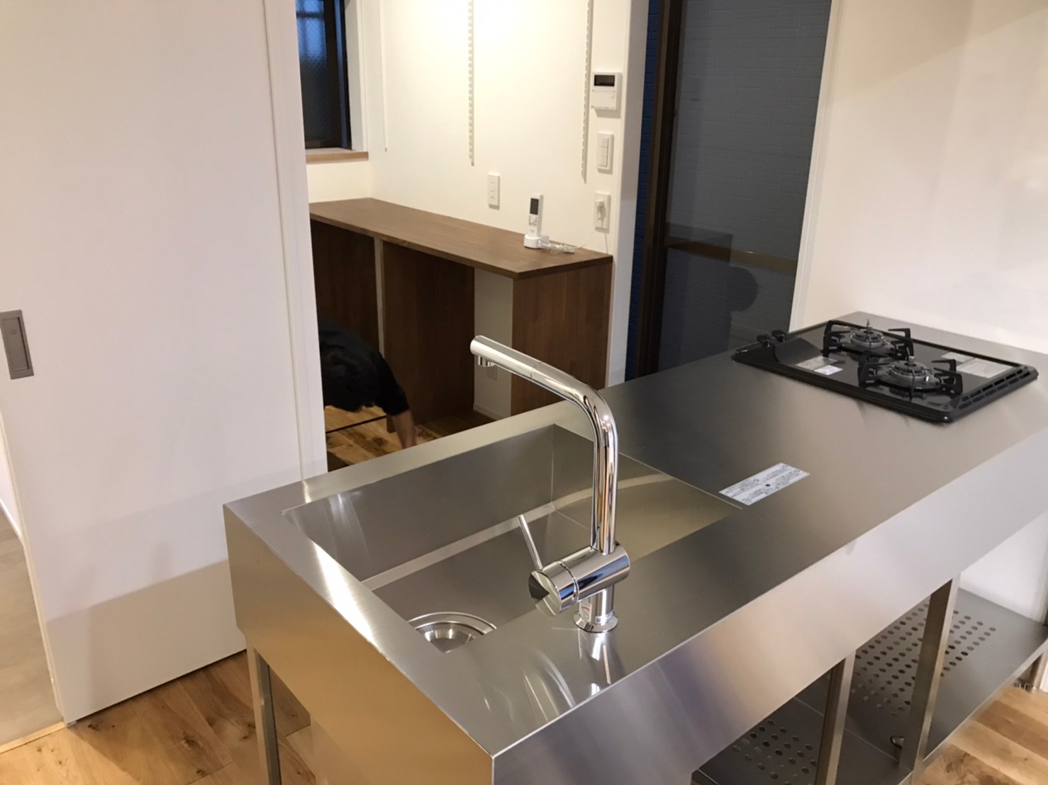 ステンレスコンパクトキッチン！