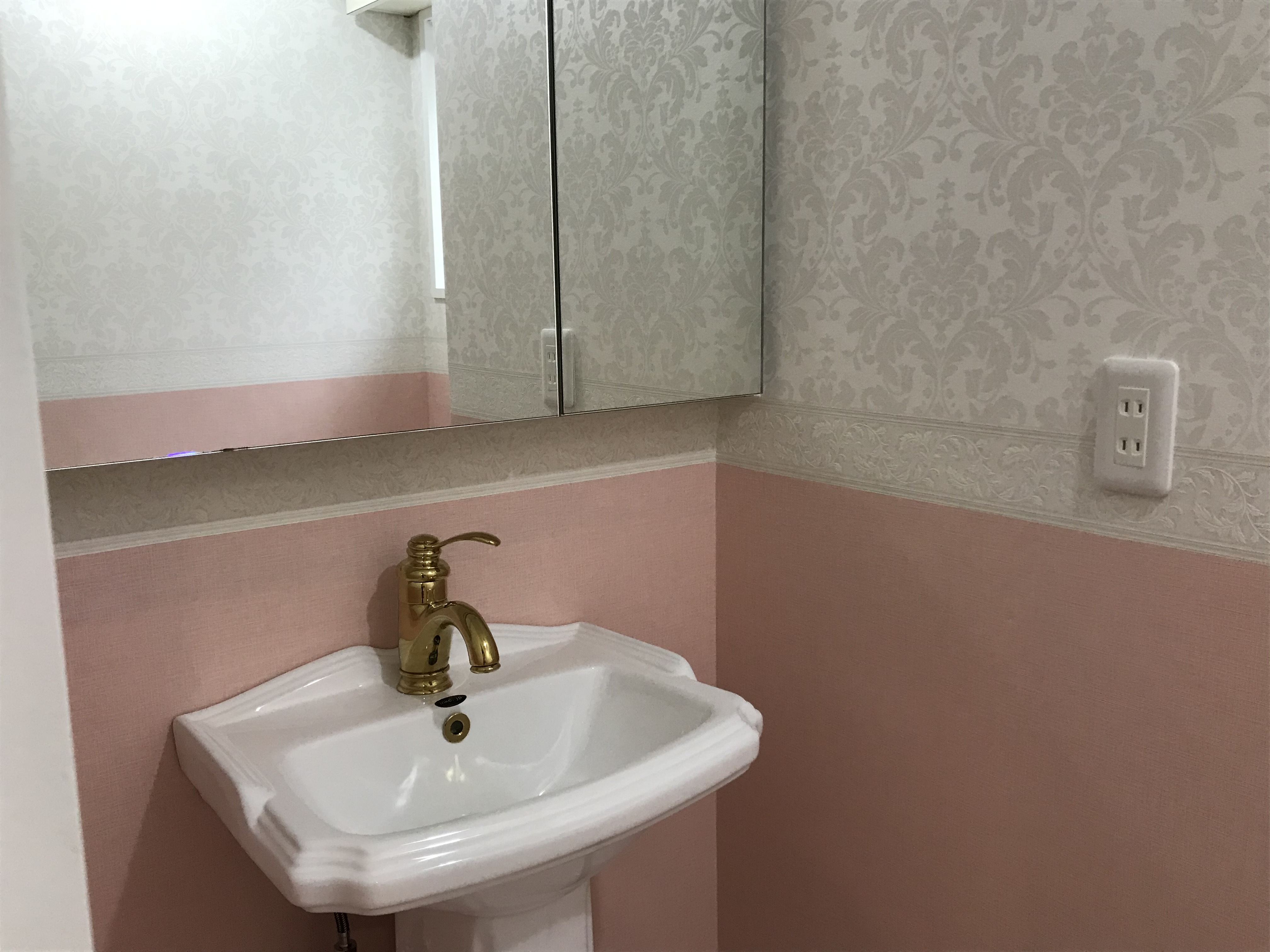 可愛いトイレの手洗コーナー