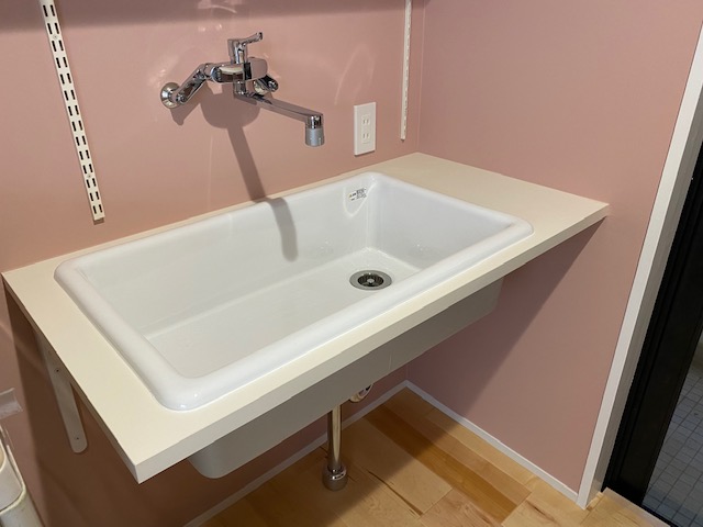 可愛い家事室＆デスクスペース