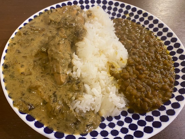 週末カレー＆バナナタルト
