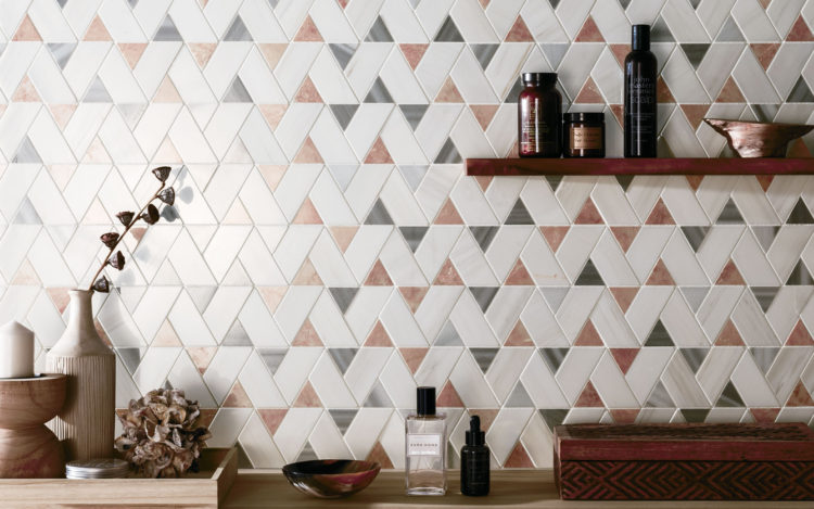 サンワカンパニーの洗面器と平田タイルKolmio