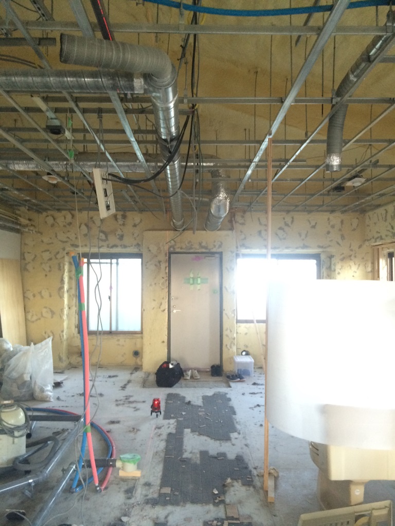 フルリノベーション、解体後。